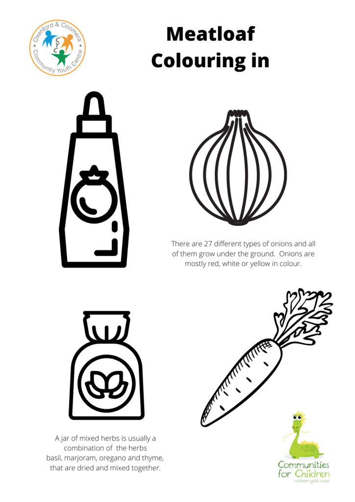 Meatloaf Colouring in